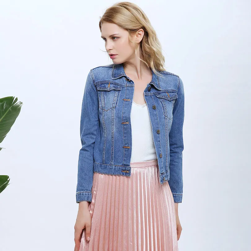 Jeans Jacket Women Rainbow Embroidery Short Autumn Denim Coat Jaqueta Feminina | Женская одежда