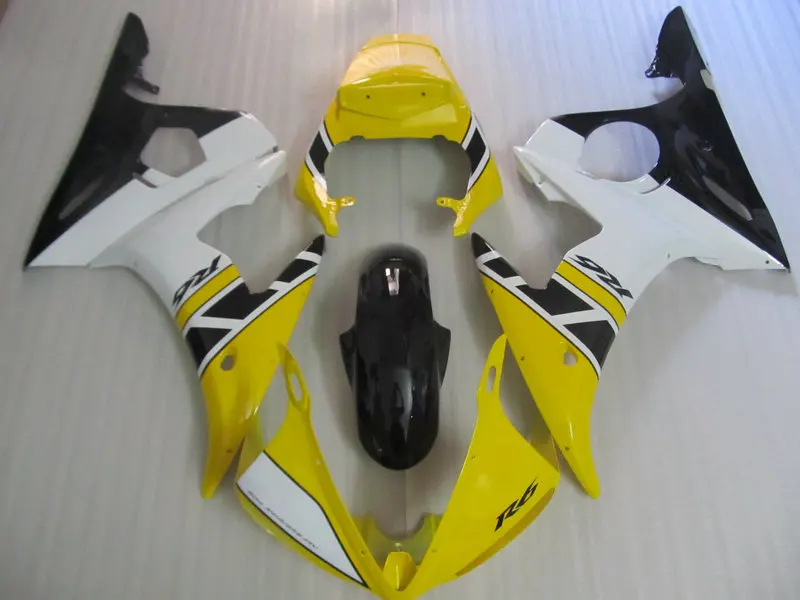 Набор обтекателей для мотоцикла YAMAHA YZFR6 03 04 05 YZF R6 YZF600 2003 2004 2005 ABS Желтый Белый