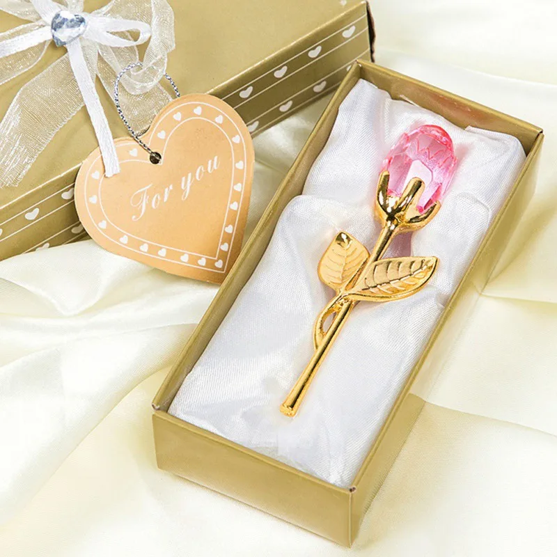 

Romantic Silver Rod Artificial Flower Crystal Rose European Wedding Gift Home Garden Festive Party Supplies