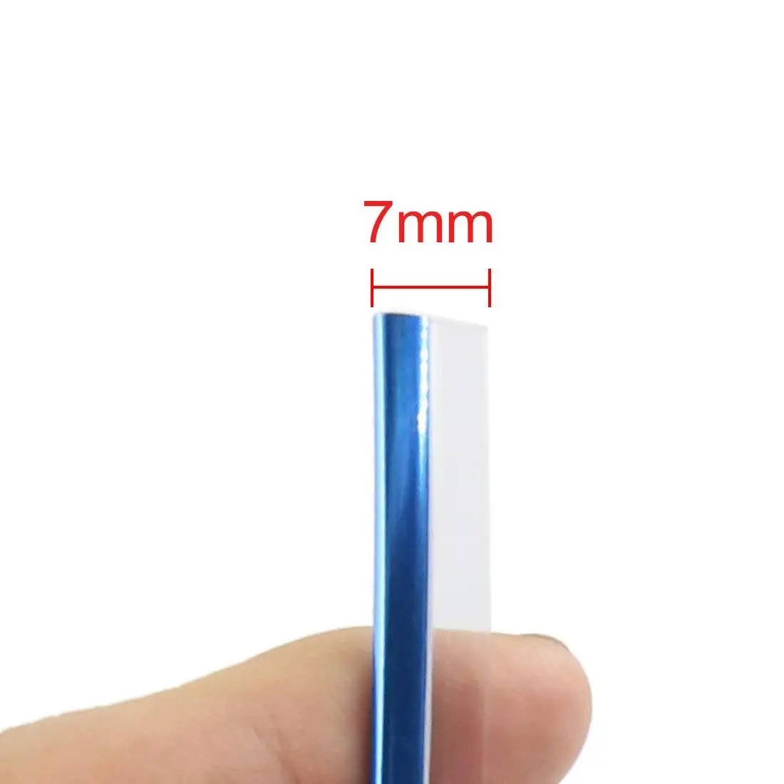 

uxcell 5M Chrome Blue Clear Car Interior Exterior Decoration Moulding Trim Strip Line