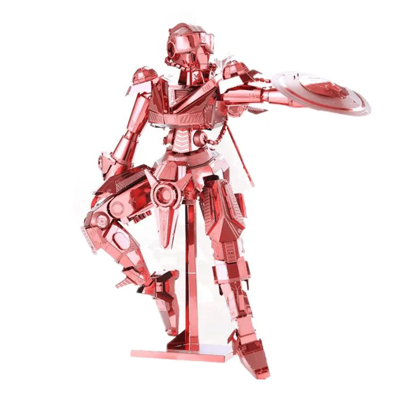 Piececool 7 звезд уровень сложности 3D металлическая головоломка &quotщит человек