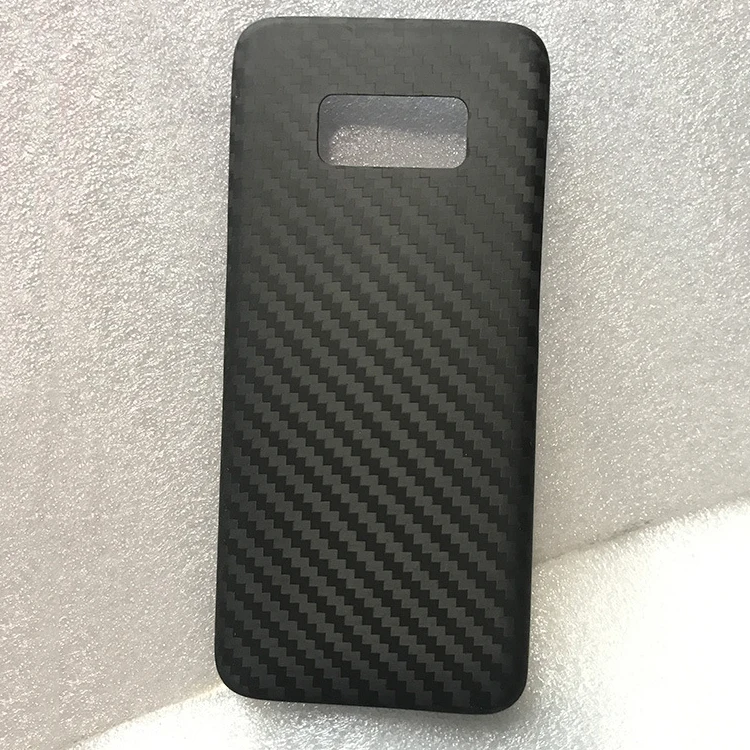 Высококачественные Матовые чехлы из углеродного волокна ручной работы для Samsung S9