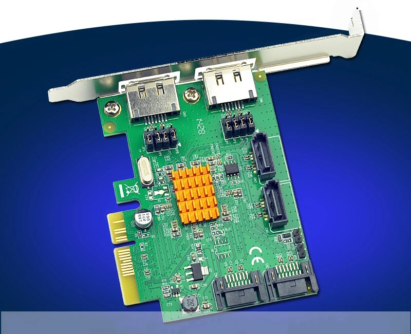 4 порта внутренняя SATA3.0 6 Гбит/с PCI-Express Raid карта с 2 портами внешняя eSATA | Компьютеры