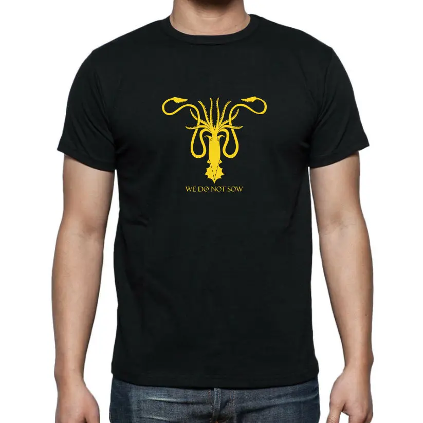 Игра престолов дом GREYJOY футболка Бесплатная доставка Великобритания Новая мода
