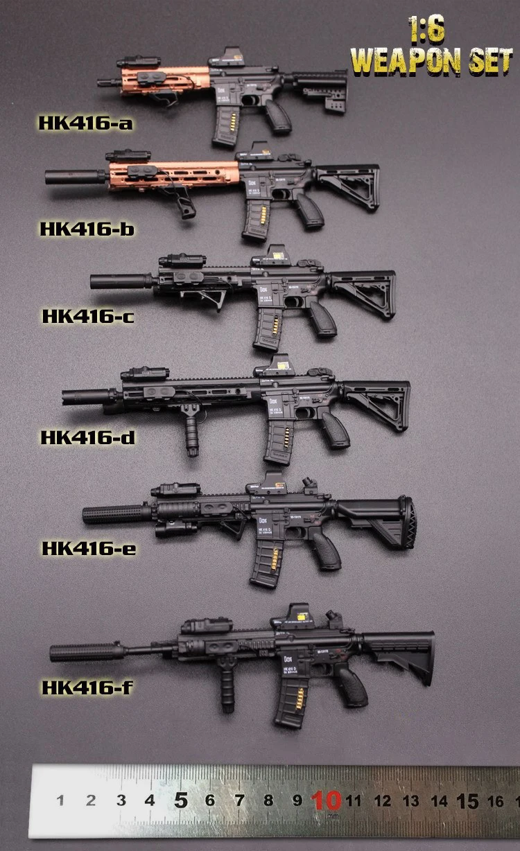 8 видов стилей 16 см пистолет 1/6 весы рисунок Книги об оружии модель аксессуары HK416