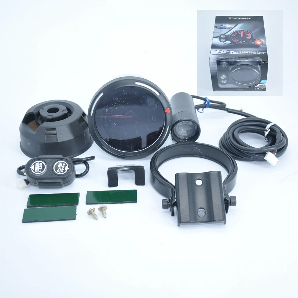Тахометр JK 80 мм DEFI шаговый двигатель BF Style RPM автоматический датчик синий
