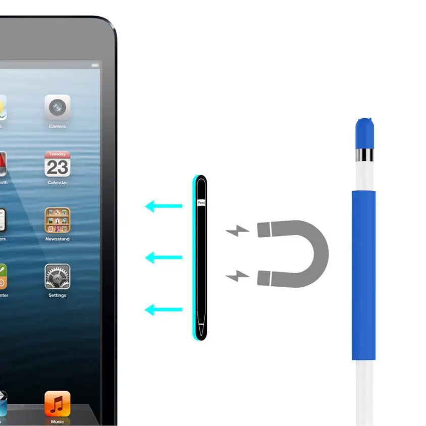 HIPERDEAL Магнитная гильза мягкий силиконовый держатель ручка Набор для Apple Pencil 18May29 Прямая поставка F