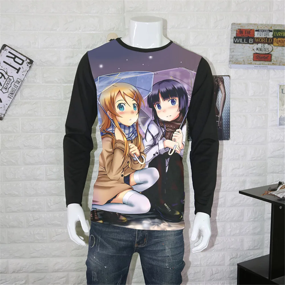 Косплей Аниме Oreimo Kousaka kirino японский Летний стиль футболка аниме милая модная