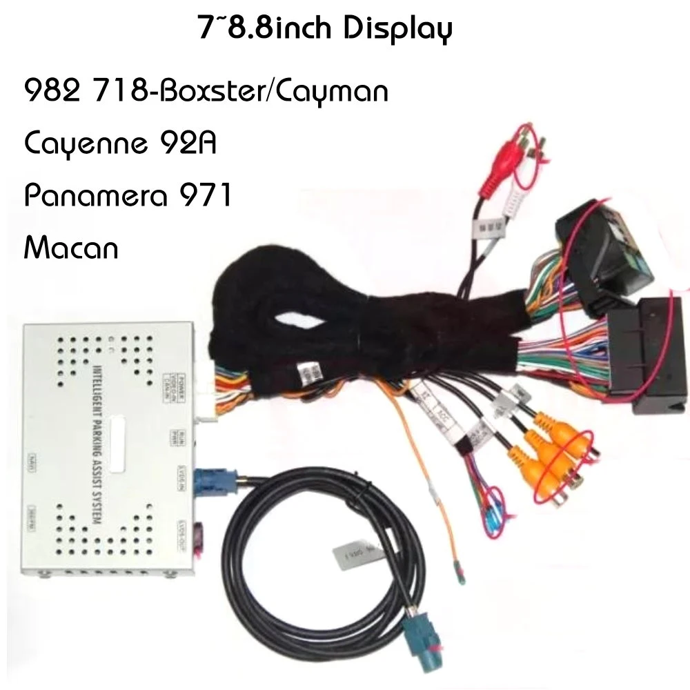 7-8.8inch Для Porsche Parking Assistant фронтальная и задняя камера с интерфейсом заднего хода для Panamera 718 Cayenne Macan 982 - Название цвета: 7-8.8inch