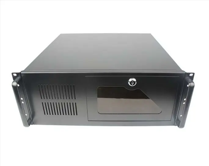 4U450 DVR компьютер чехол промышленный сервер контрольное оборудование утолщение 1,2 мм черный/белый цвет Поддержка 19 дюймов стандартный стеллаж для выставки товаров - Цвет: Черный