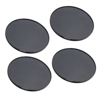 4pcs black circular adhesive dash console disc with adhesive suction cup base for car dashboards