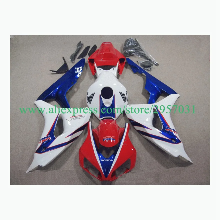 

Free screws+gifts Custom Injection molding White Blue Red T32 fairings set for CBR 1000 RR 2006 2007 CBR1000RR 06 07 CBR 1000RR