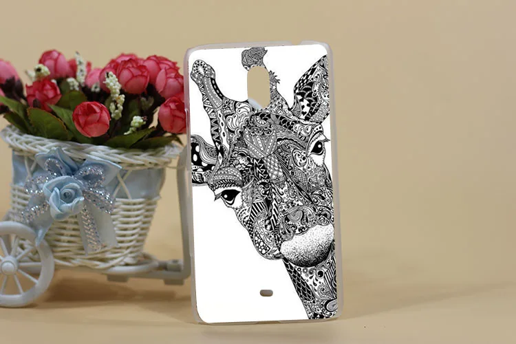 Для Nokia Lumia 1320 чехол горячие DIY окрашены Цветной Животные цветы Эйфелева башня