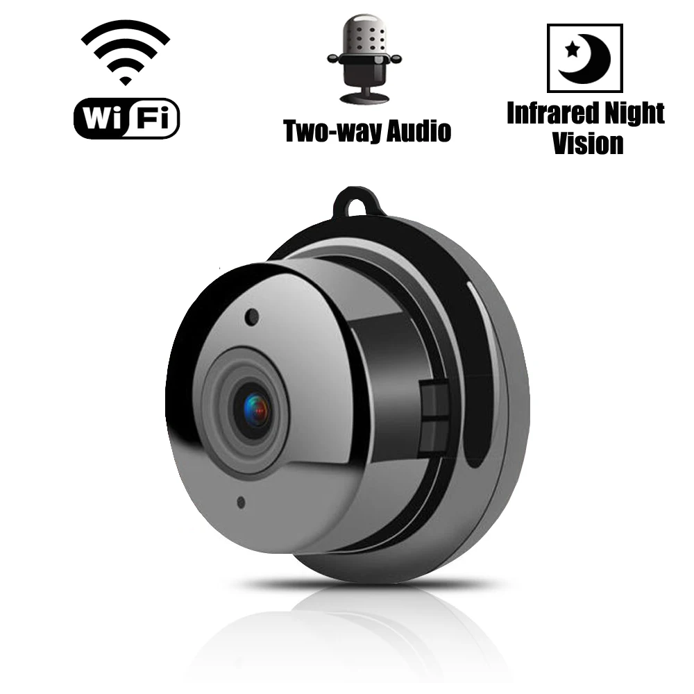 Домашняя камера видеонаблюдения HD Mini WiFi беспроводная маленькая инфракрасная с