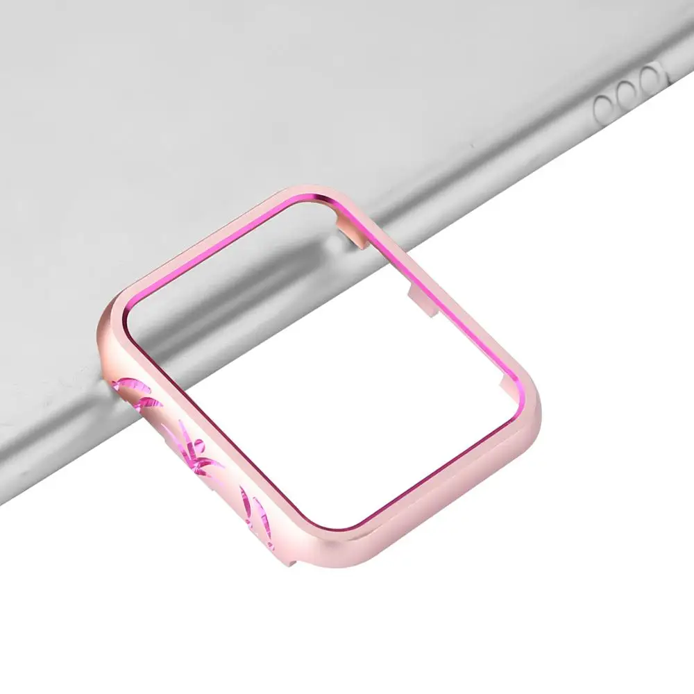 Двухцветная алюминиевая оправа из металлического сплава чехол для Apple Watch крышка полная защита серии 1 2 3 42 мм 38 мм идеально подходит бампер
