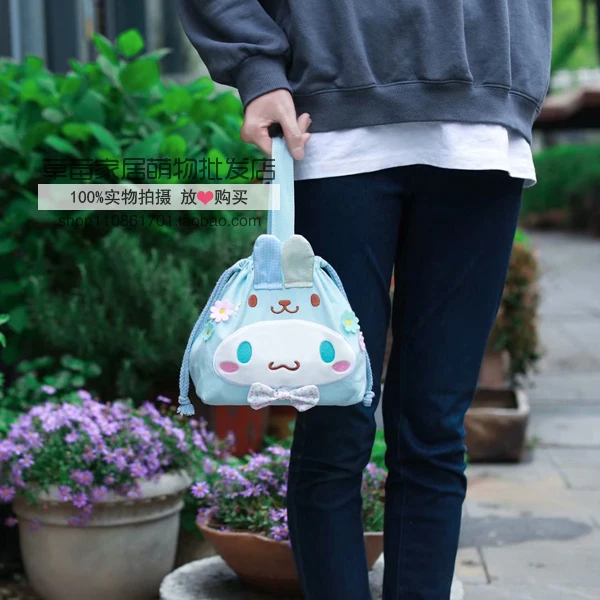 Мультфильм милый Sanrio, Hello Kitty с рисунками из мультфильма «My Melody Cinnamoroll Марка pom-Pom Purin холщовый мешок на завязках косметички сумки-косметички в подарок