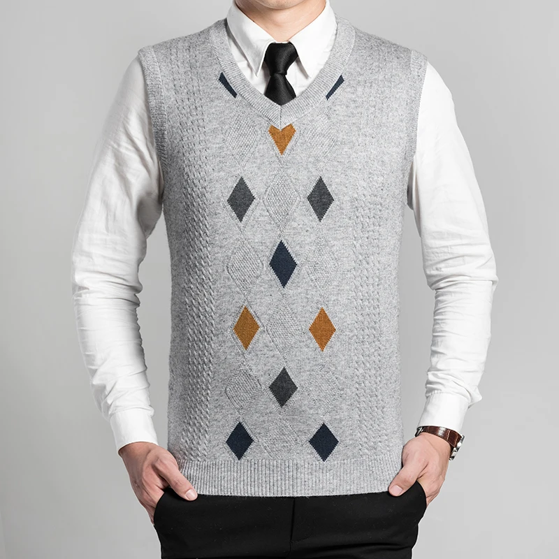 Новое поступление осенне-весенний модный мужской Трикотажный жилет без рукавов