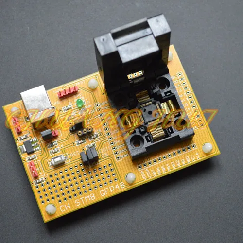 Микросхема для тестирования рабочая плата LQFP48 TQFP48 STM8A STM8S STM8L загрузка тестовое