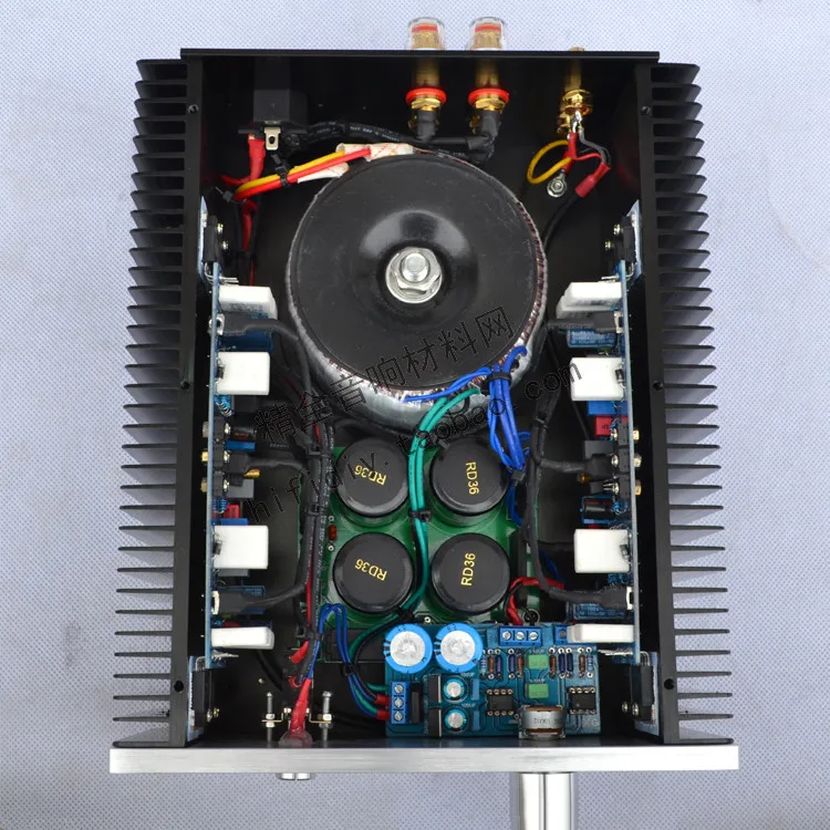 AM-60 AC220V DIY fever class AB на NJW0302/NJW0281 усилитель 100 Вт* 2 транзисторный усилитель