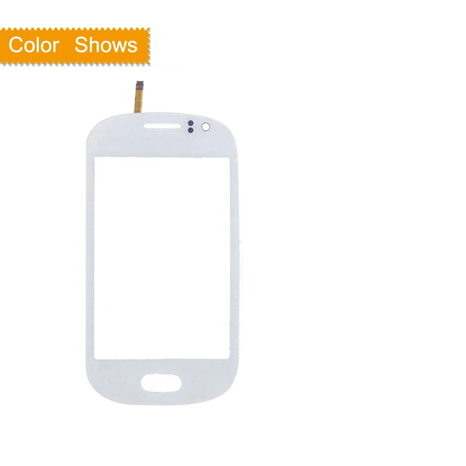 white no gift S6810 сенсорный экран для samsung Galaxy Fame DUOS S6810 GT-S6810 сенсорный экран дигитайзер стекло Передняя панель синий белый - Цвет: white no gift