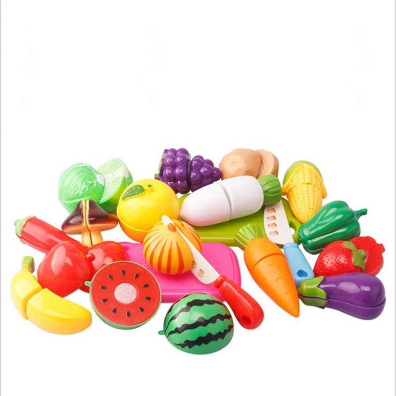 6 шт./партия Пластик Кухня Еда фрукты овощи Резка дети Ролевые Игры развивающие