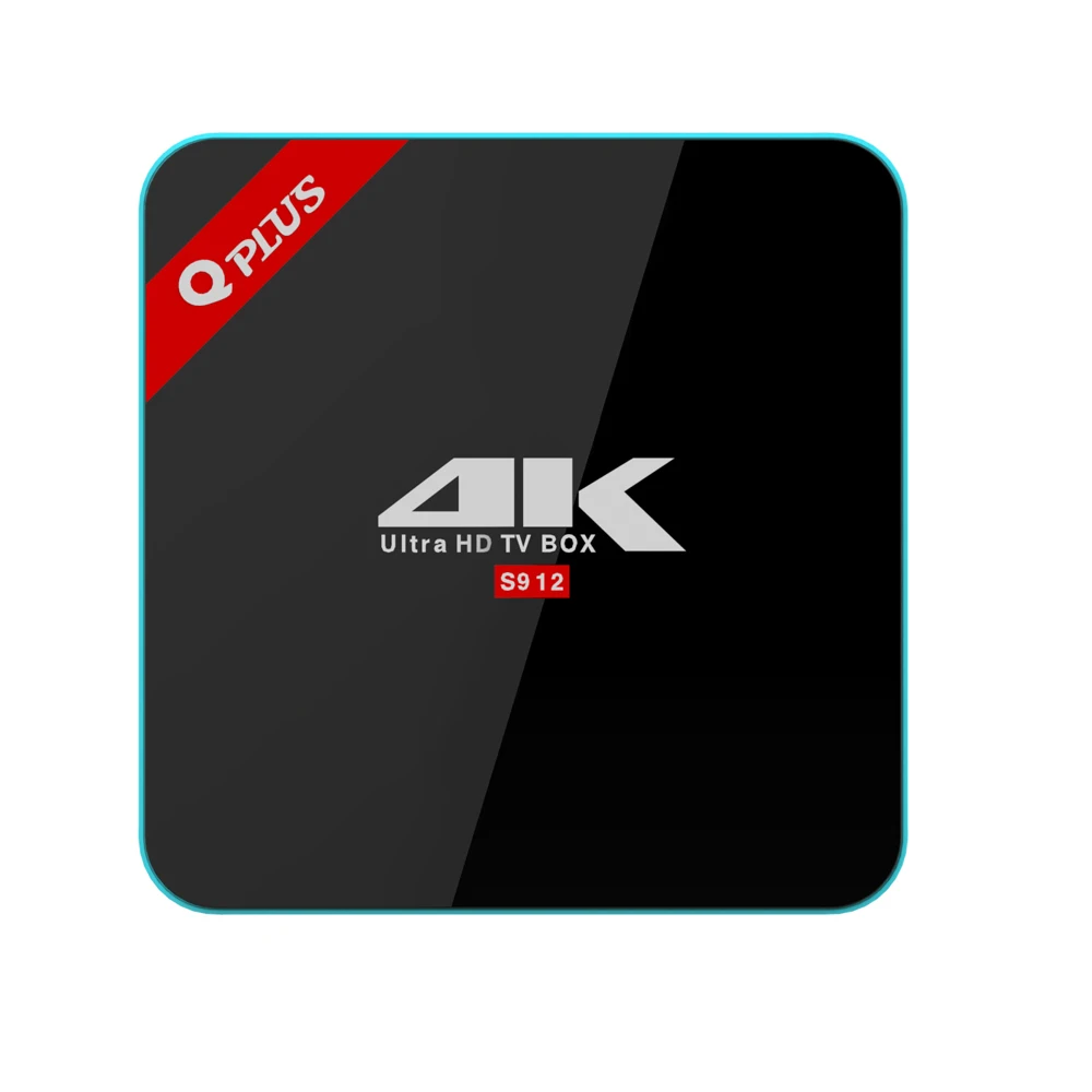 Q Plus Amlogic S912 Android 6 0 ТВ коробка 3g/32G Octa Core Q-PLUS Смарт Декодер каналов кабельного