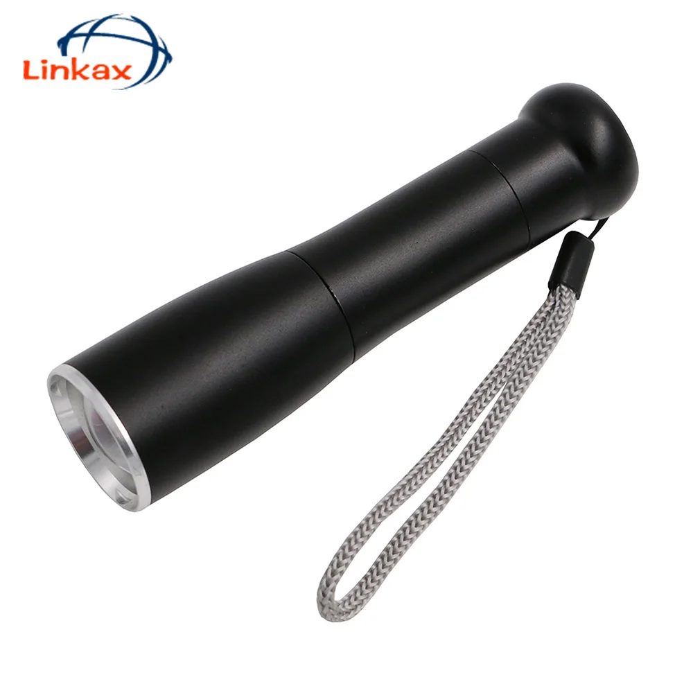 Светодиодный фонарь светодиодный с 3 режимами работы масштабируемый черный