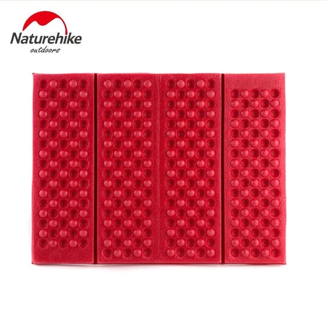 Red Naturehike Outdoor Ultralight Folding Camping Mat Foam Cushion Moistureproof Mattress Egg Slot Design Comfortable Sitting Pads - Цвет: Red