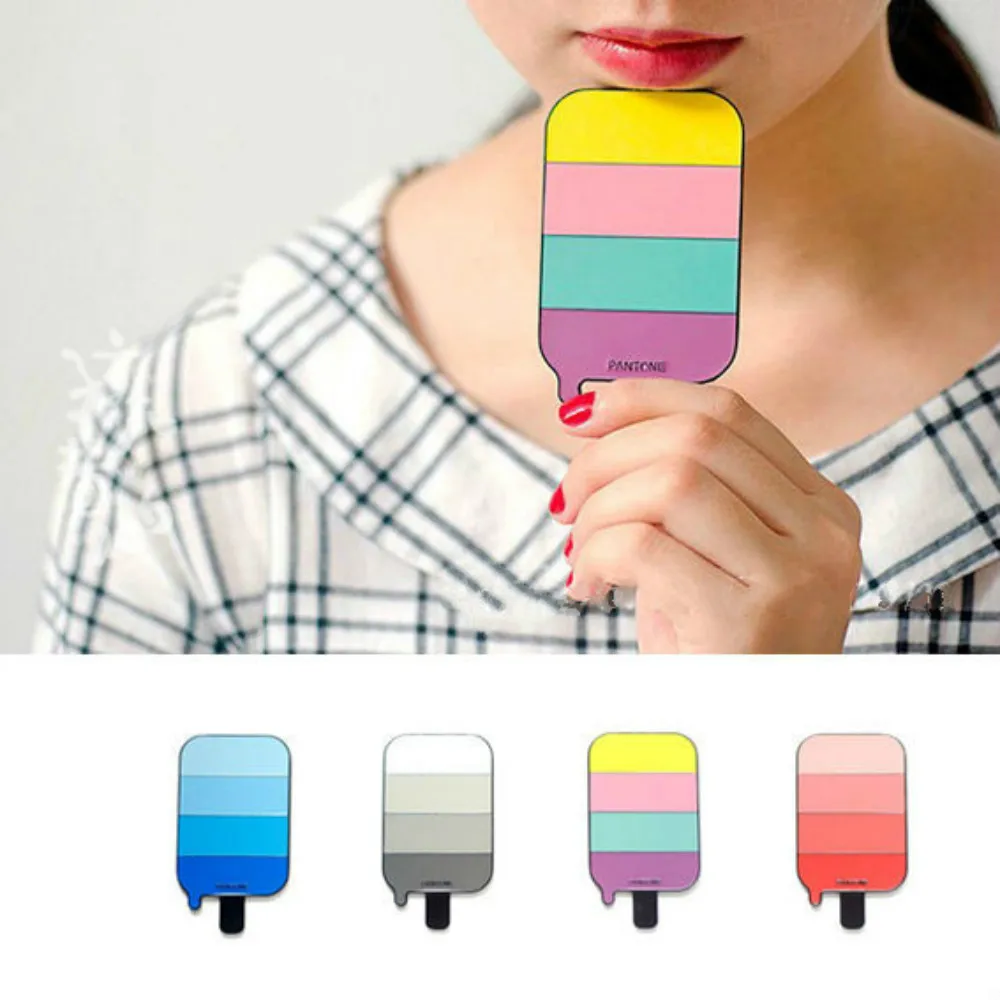 PANTONE портативное зеркало из сплава эскимо с одним зеркалом для макияжа маленькое и изысканное 4 цвета на