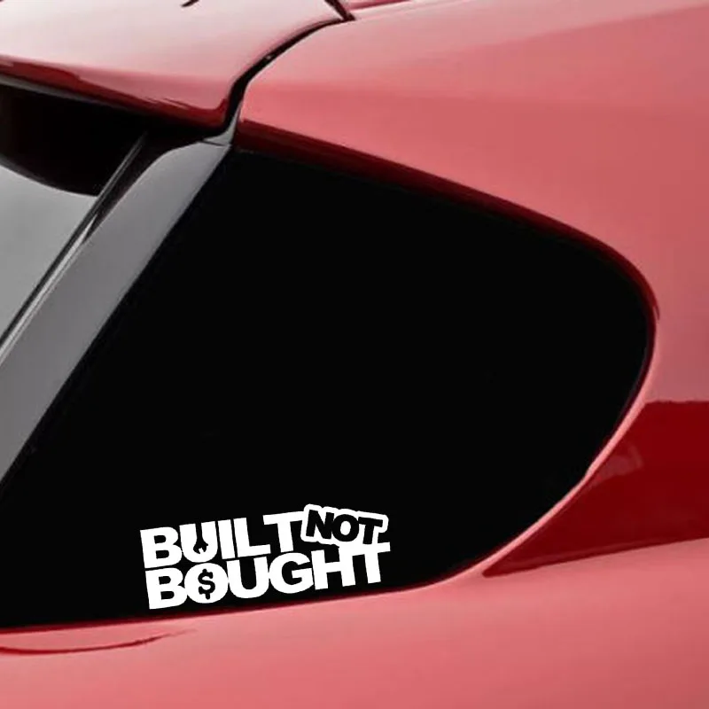 QYPF 14 5 см * BUILT NOT BOUGHT забавные виниловые наклейки для автомобиля стикер
