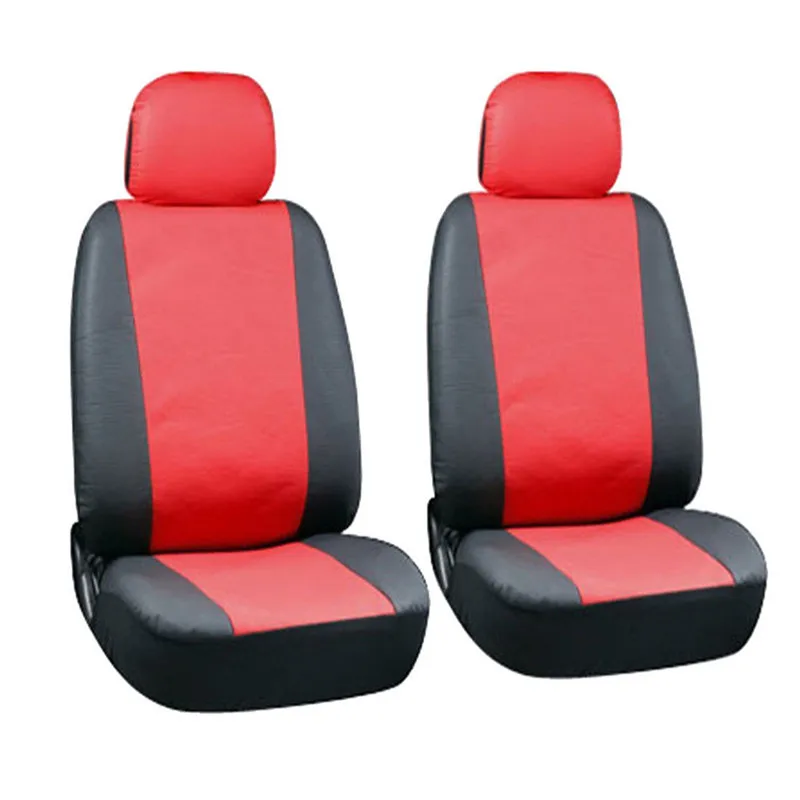 

Universal Seat-cover Artificial PU Leather 2 Pieces Front Car Seat Covers Automotive Interior Decoration