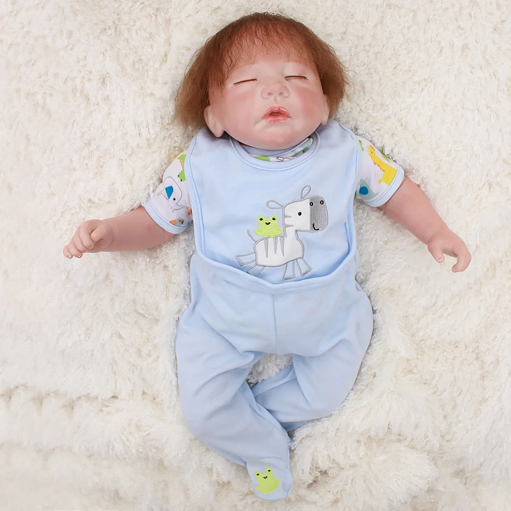 Куклы DollMai Bebes reborn boy 20 &quotМягкие силиконовые куклы baby для детей подарок play house toys