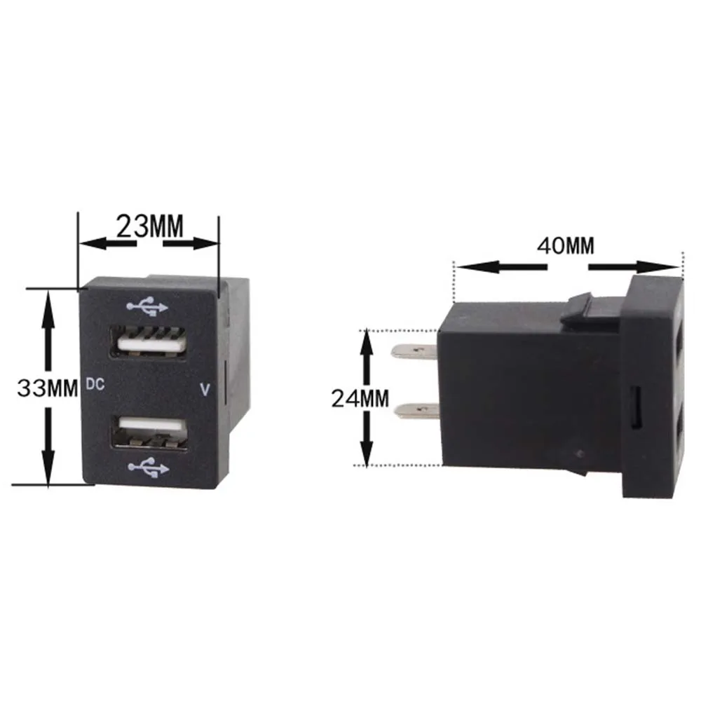 Новый 12V двойной USB зарядное устройство LED автомобильный прикуриватель 4.8A