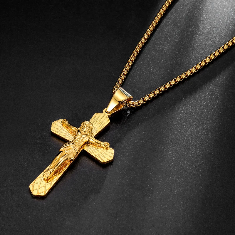 D &amp Z классическое распятие INRI кусок ожерелья с изображением Иисуса Христа и