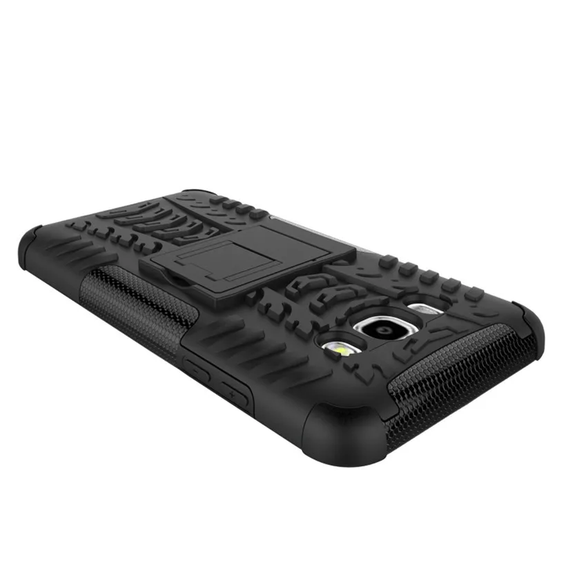 HEMASOLY Case For Samsung Galaxy J5 2016 PC+TPU Shockproof J510FN J510F J510G Armor Heavy Duty Kickstand Cover |