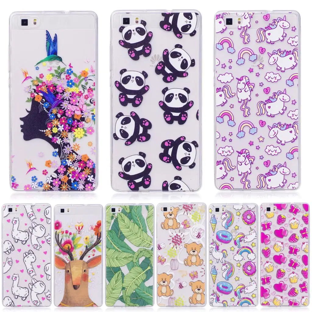 Soft Case for Huawei P8 Lite ALE-L21 ALE-L23 P8Lite Transparent Silicone Cover Phone Bag P 8 ALE L21 Coque |