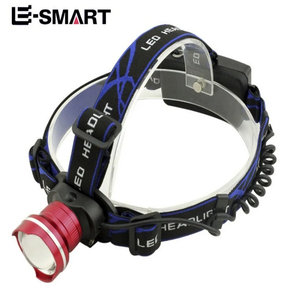 E SMARTER 2000LM T6 L2 светодиодный налобный фонарь с 3 режимным увеличением