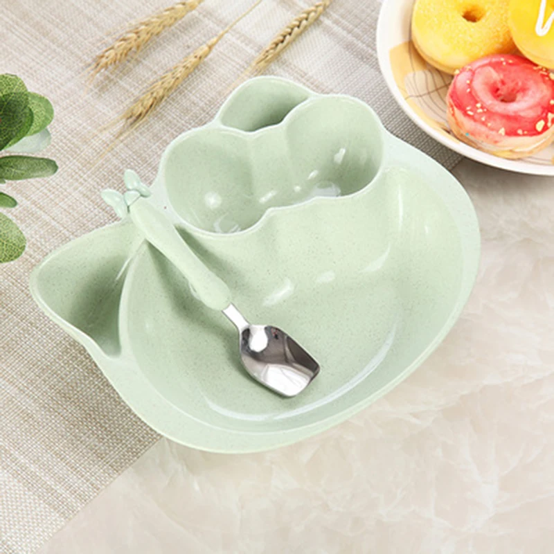 Новинка Экологичная столовая утварь для кормления новорожденных Бамбуковая