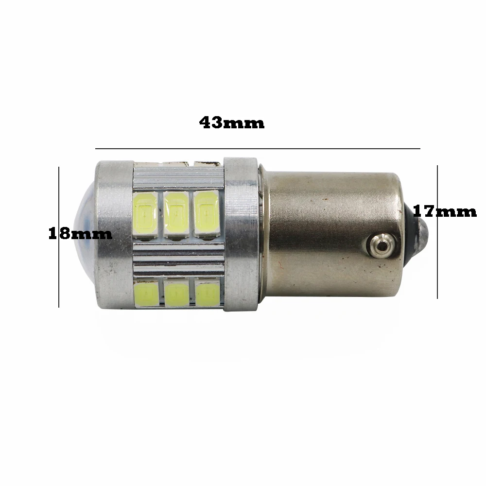Светильник лампа YSY 100X BA15S BAU15S P21W PY21W 1156 5630 18SMD Canbus без ошибок фонарь заднего хода