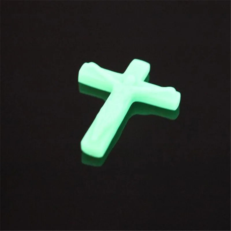 Чжао питания природного флюорита световой каменный крест кулон|stone cross pendant|stone