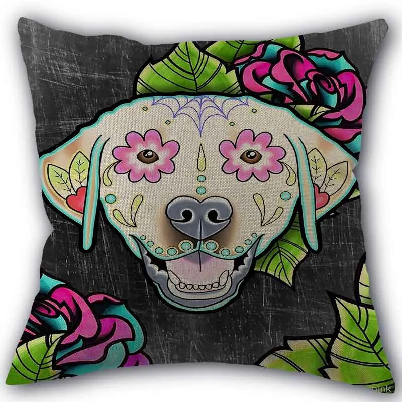 Новое поступление животных Собака Хлопок льняная Наволочка на заказ домашние