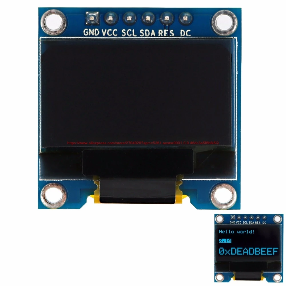 SSD1306 0 96 дюймов 128X64 Blu ray oled дисплей I2C/4SPI/3SPI|Датчик ABS| |