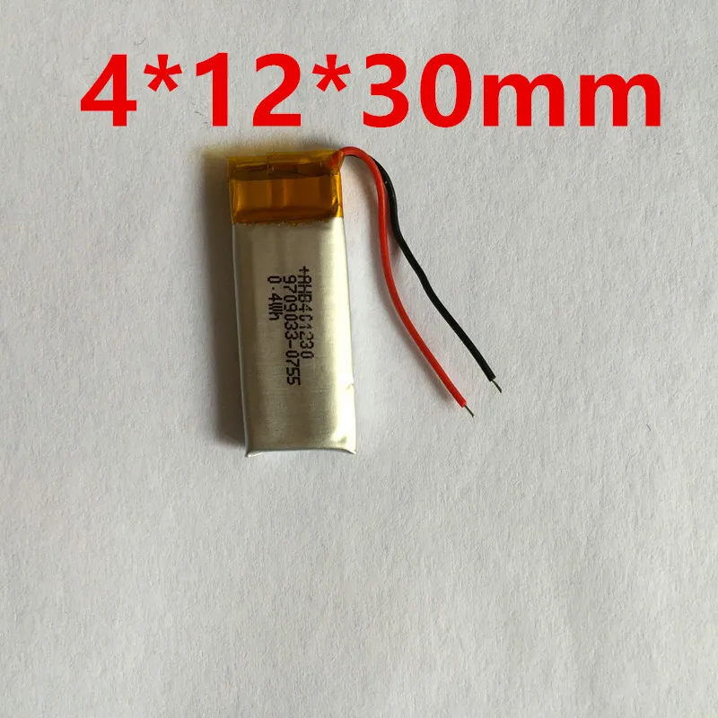 10 шт. 3.7 В thium полимерный аккумулятор 401230 120 мАч MP3 MP4 гарнитура Bluetooth маленькие