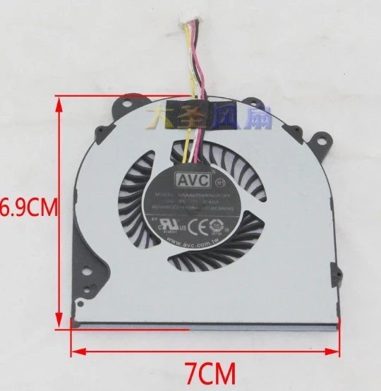 Оригинальный вентилятор охлаждения для ноутбука AVC BAAA0705R5HPOFF DC5V 0.40A|Аксессуары