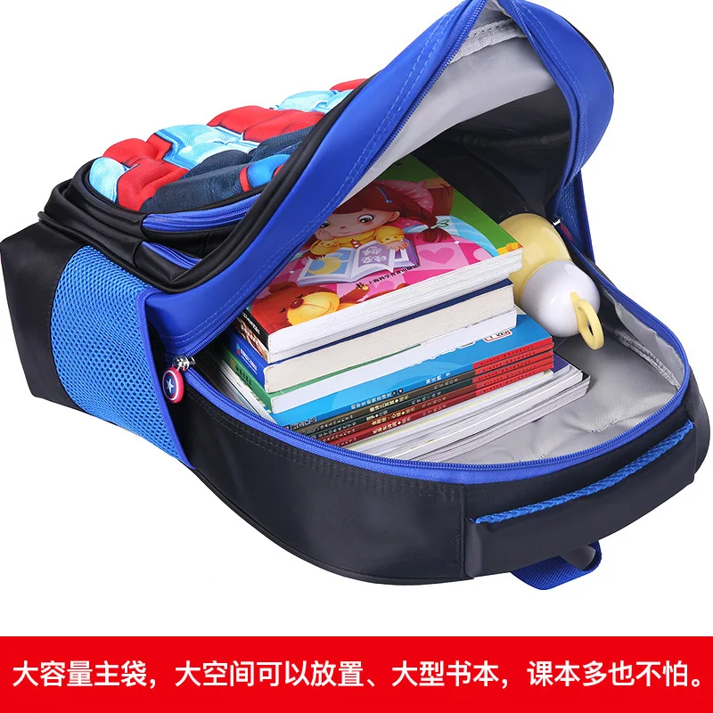 Школьная сумка Человек паук для мальчиков школьная начальной школы с 3D принтом