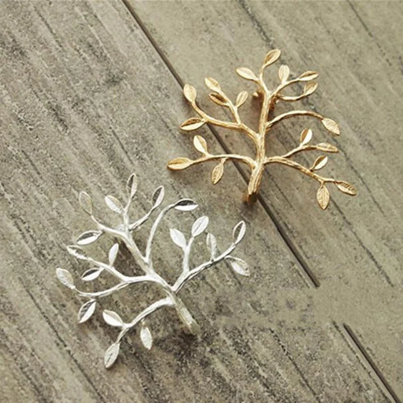 

Unisex DIY Delicate Branches Fashion Gold / Silver Tree Branch Brooch Pin Men Women Collar Brooch Pins Jewelry