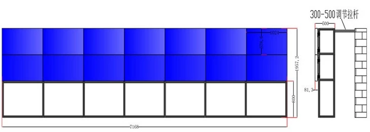 4k дисплей Samsung lg DID LED LCD tft TV panel 46 47 55 дюймов дюймовая видеостена (рамка 10 мм яркость