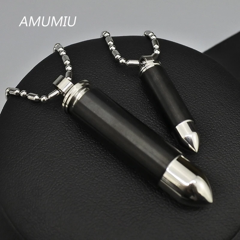Новинка 2017 Женское и мужское ожерелье AMUMIU из нержавеющей стали с подвеской в виде