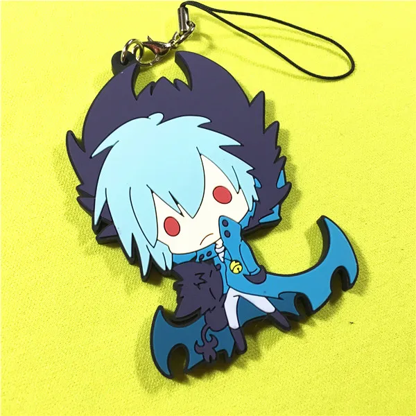 G535 Servamp аниме брелок вампир MAHIRU KURO Снежная Лилия JEJE HYDE Резиновый Ремешок/талисманы для мобильного телефона