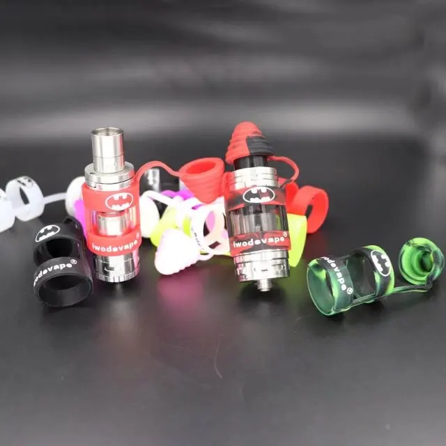 Красочная силиконовая гигиеническая крышка Бэтмена, Vape кольцо, все в одном костюме до 19-25 мм, майка, такая как Melo 3 Mini TFV8, Детская майка